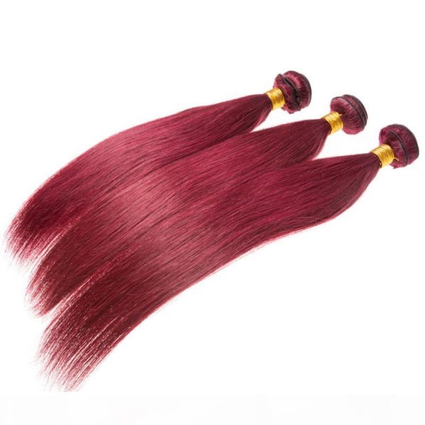 #99j burgrundy colour brazilian peruvian indian remy human hair extension straight wave human hair 3 bundles double weft, Black;brown
#99j burgrundy colour brazilian peruvian indian remy human hair extension straight wave human hair 3 bundles double weft, Black;brown
