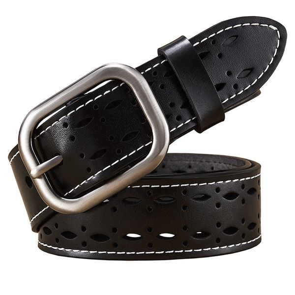 fashion hollow genuine leather belts for women quality pin buckle wide stitching belt woman cow skin waist strap width 3.2 cm y200501, Black;brown
fashion hollow genuine leather belts for women quality pin buckle wide stitching belt woman cow skin waist strap width 3.2 cm y200501, Black;brown