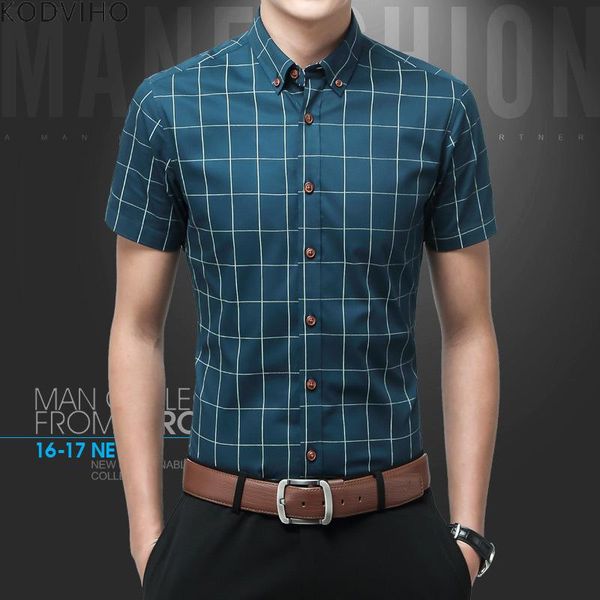 men's casual shirts mens shirt summer short sleeve white men plaid camisa man slim fit striped camisas fashion thin camicia uomo -5xl, White;black
men's casual shirts mens shirt summer short sleeve white men plaid camisa man slim fit striped camisas fashion thin camicia uomo -5xl, White;black