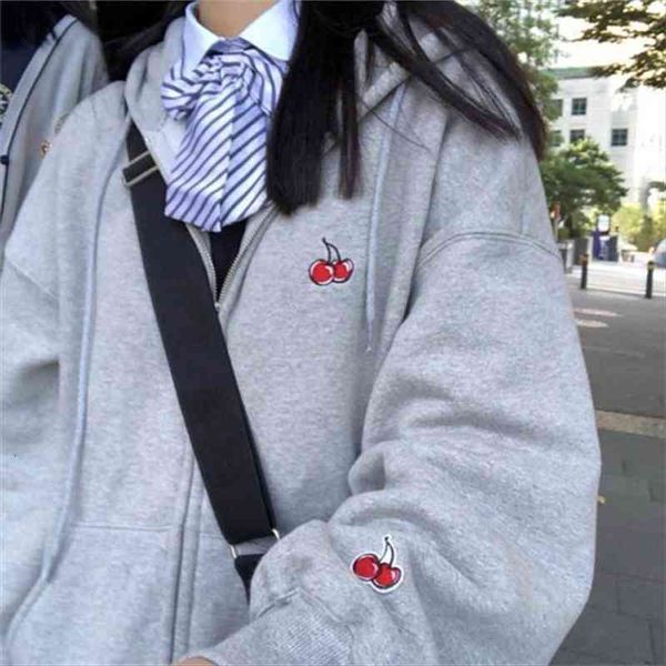 thicken zipper hoodies women kpop ins ghost horse vitality girl embroidery cherry hooded sweatshirt coat student winter clothes, Black
thicken zipper hoodies women kpop ins ghost horse vitality girl embroidery cherry hooded sweatshirt coat student winter clothes, Black