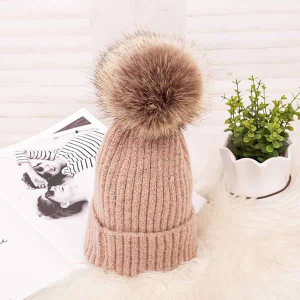 beanie/skull caps women solid casual fashion knitted hat winter covered button outdoor plush ball ear protection warm soft gifts daily windp, Blue;gray 
beanie/skull caps women solid casual fashion knitted hat winter covered button outdoor plush ball ear protection warm soft gifts daily windp, Blue;gray