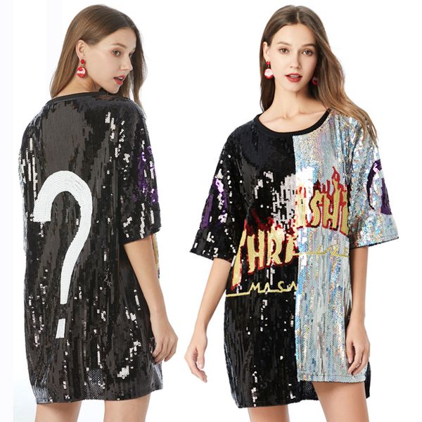 plus size casual straight embroidery letter short sleeve sequined patchwork black silver mini o-neck party cocktail dresses
plus size casual straight embroidery letter short sleeve sequined patchwork black silver mini o-neck party cocktail dresses