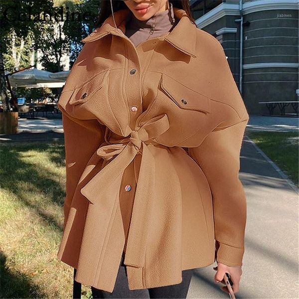 celandine korean long sleeve woolen coat women pocket bandage jackets elegant outwear wool coat cardigan autumn winter 20211, Black
celandine korean long sleeve woolen coat women pocket bandage jackets elegant outwear wool coat cardigan autumn winter 20211, Black