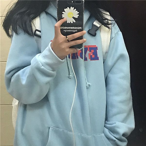 new autumn / winter 2020 korean retro simple letter printed hooded and thickened sweater women's coat ins, Black
new autumn / winter 2020 korean retro simple letter printed hooded and thickened sweater women's coat ins, Black