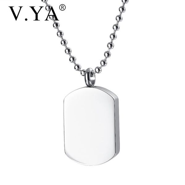 V.YA Stainless steel couple perfume bottle necklace Blank tag pendant necklaces for women men Fashion Name jewelry birthday, Silver
V.YA Stainless steel couple perfume bottle necklace Blank tag pendant necklaces for women men Fashion Name jewelry birthday, Silver