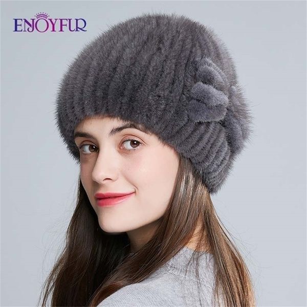 enjoyfur natural mink hats for women winter knitted fur caps thick warm russian female hat y201024, Blue;gray
enjoyfur natural mink hats for women winter knitted fur caps thick warm russian female hat y201024, Blue;gray