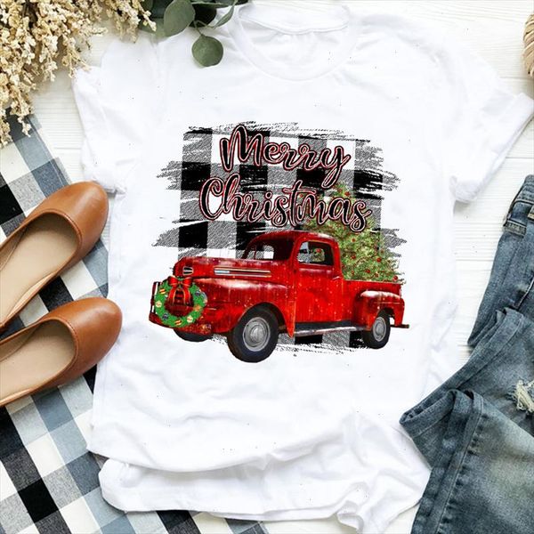women lady print short sleeve plaid truck tree christmas womens clothes shirt t tee for tshirt female graphic t shirt, White
women lady print short sleeve plaid truck tree christmas womens clothes shirt t tee for tshirt female graphic t shirt, White