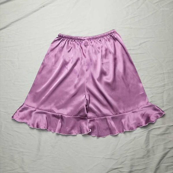 women's sleepwear ruffles solid satin silk rayon loose straight women sleep night summer 2021 homewear nightwear shorts bottom plus siz, Black;red
women's sleepwear ruffles solid satin silk rayon loose straight women sleep night summer 2021 homewear nightwear shorts bottom plus siz, Black;red