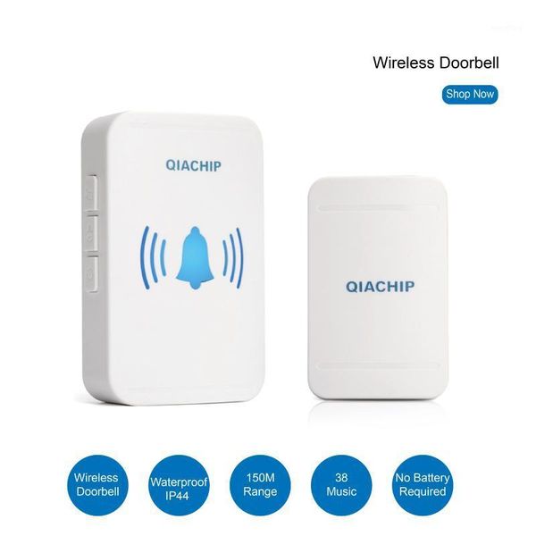 qiachip 38 songs wireless long range smart home self powered doorbell with waterproof push button white black us plug door bell1
qiachip 38 songs wireless long range smart home self powered doorbell with waterproof push button white black us plug door bell1