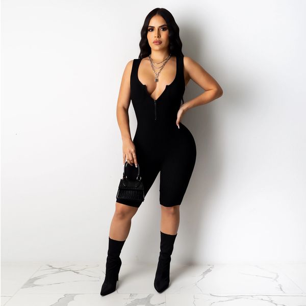 fashion casual solid color sleeveless front middle zipper jumpsuit women's 8418 swimsuit bandage bathing suits pad
fashion casual solid color sleeveless front middle zipper jumpsuit women's 8418 swimsuit bandage bathing suits pad