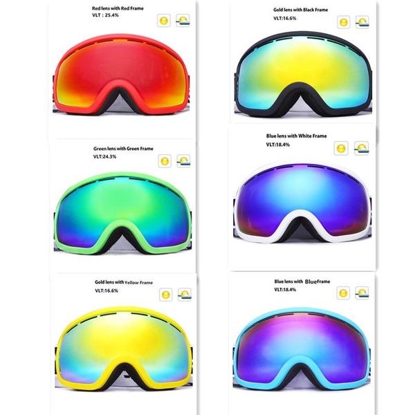 snowboard ski goggles double layers lens big vision pchromic uv400 mask winter snow snowmobile skibril eyewear sqctqm, Black
snowboard ski goggles double layers lens big vision pchromic uv400 mask winter snow snowmobile skibril eyewear sqctqm, Black