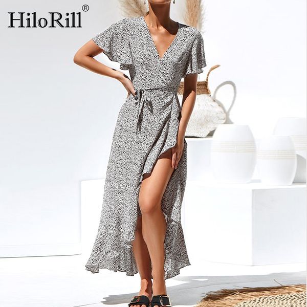 hilorill long dress women summer boho floral print maxi dress bodycon v-neck slit party dress elegant ruffles wrap robe y200805, Black;pink
hilorill long dress women summer boho floral print maxi dress bodycon v-neck slit party dress elegant ruffles wrap robe y200805, Black;pink