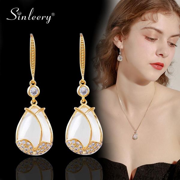 dangle & chandelier sinleery charm opal tulip flower earring for women gold color drop earrings fashion jewelry accessories es596 sso, Silver
dangle & chandelier sinleery charm opal tulip flower earring for women gold color drop earrings fashion jewelry accessories es596 sso, Silver