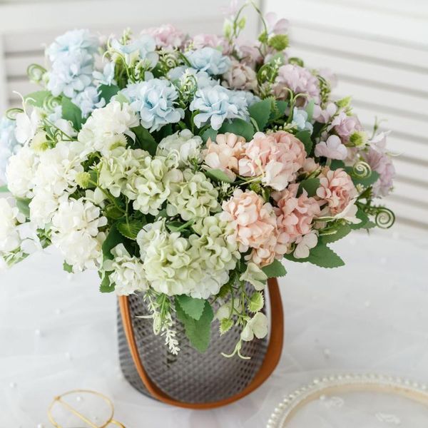 artificial flowers hydrangea bouquet wedding decoration for home table decor fake silk flower1
artificial flowers hydrangea bouquet wedding decoration for home table decor fake silk flower1