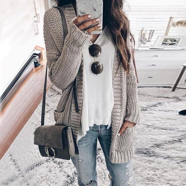plus size cardigans women knitwear sweater female autumn winter thick warm casual gray black coat knitted ladies sweater jacket1, White
plus size cardigans women knitwear sweater female autumn winter thick warm casual gray black coat knitted ladies sweater jacket1, White