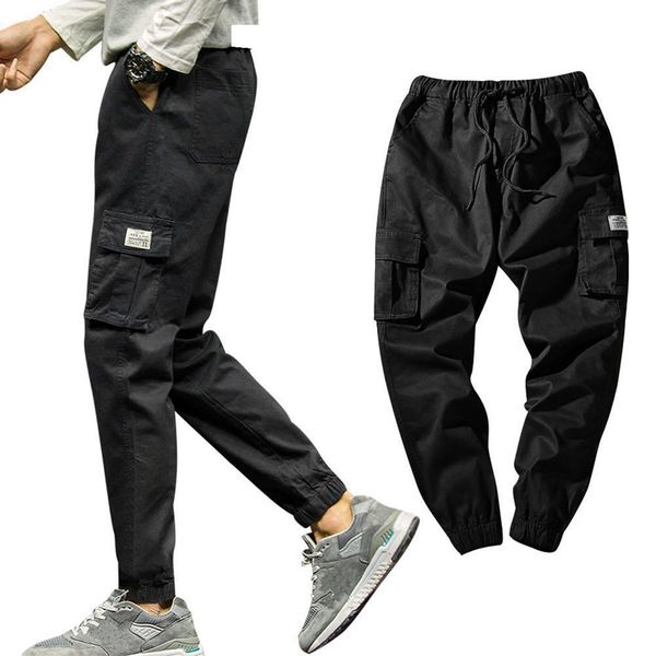 men's side pocket cargo pants 2020 streetwear man casual harem pants plus size men joggers pants trousers plus size m-5xl, Black
men's side pocket cargo pants 2020 streetwear man casual harem pants plus size men joggers pants trousers plus size m-5xl, Black