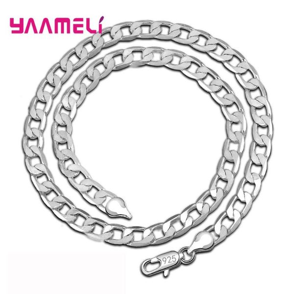 Real 925 Sterling Silver Stamp Link Necklaces Fashion Multi Femme Collarbone Chain Accessories Jewelry For Women Unisex Choker
Real 925 Sterling Silver Stamp Link Necklaces Fashion Multi Femme Collarbone Chain Accessories Jewelry For Women Unisex Choker