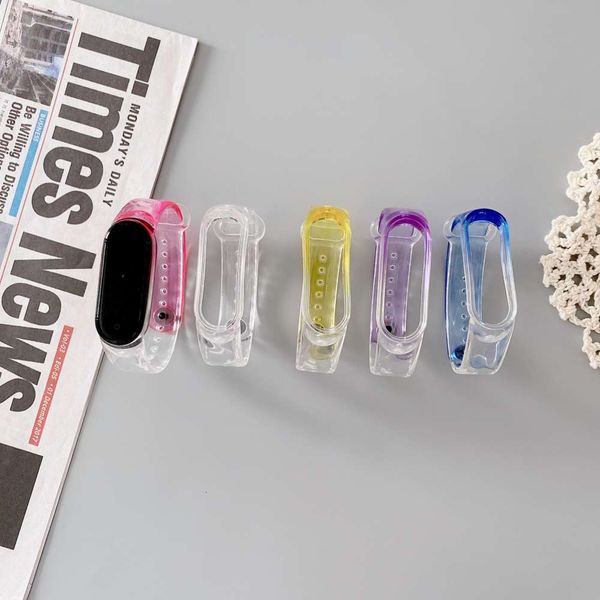 suitable for 5 glacier transparent tpu wristband smart bracelet gradient replacement strap
suitable for 5 glacier transparent tpu wristband smart bracelet gradient replacement strap