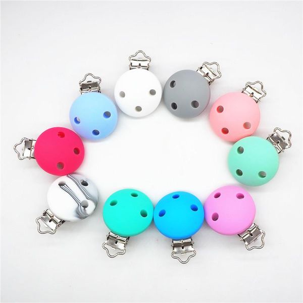 chenkai 10pcs silicone round teether clips diy baby pacifier dummy teething soother nursing jewelry toy accessory holder clips
chenkai 10pcs silicone round teether clips diy baby pacifier dummy teething soother nursing jewelry toy accessory holder clips