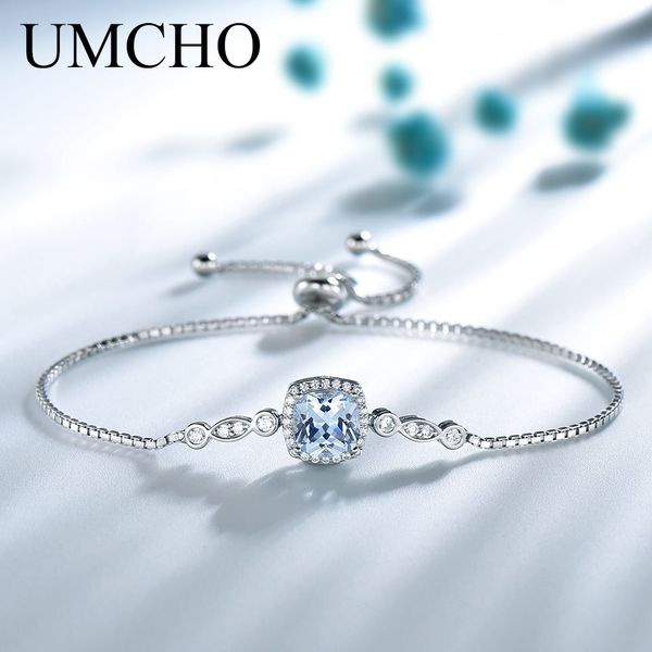 umcho nano aquamarine bracelets for women solid 925 sterling silver gemstone fine jewelry q1201, Black
umcho nano aquamarine bracelets for women solid 925 sterling silver gemstone fine jewelry q1201, Black