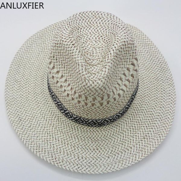 wide brim hats h513 summer straw hat jazz outdoor men's sunshade women leisure beach sunscreen holiday fashion breathable cool cap, Blue;gray
wide brim hats h513 summer straw hat jazz outdoor men's sunshade women leisure beach sunscreen holiday fashion breathable cool cap, Blue;gray