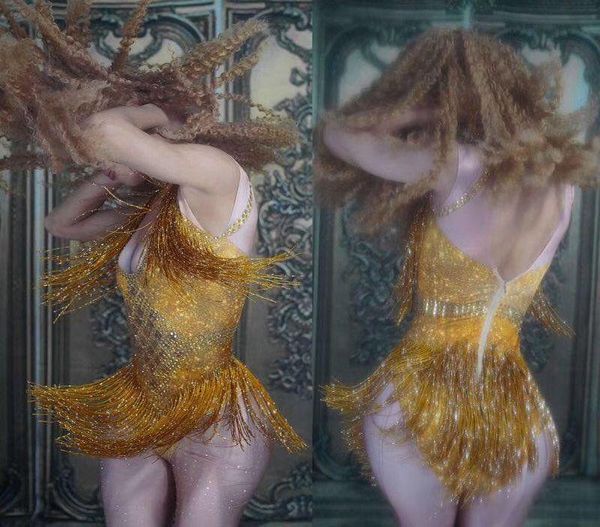 stage wear sparkly tassel gogo nightclub bar dj singer latin dance costume colour bodysuit, Black;red 
stage wear sparkly tassel gogo nightclub bar dj singer latin dance costume colour bodysuit, Black;red