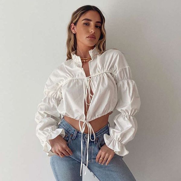 temperament ins style hollow out bandage bubble long sleeve pleated shirt 13564, Black;gray
temperament ins style hollow out bandage bubble long sleeve pleated shirt 13564, Black;gray