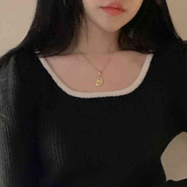 autumn winter korean contrast color o-neck pullover knitwear women sweater puff long sleeve knitted, White;black
autumn winter korean contrast color o-neck pullover knitwear women sweater puff long sleeve knitted, White;black