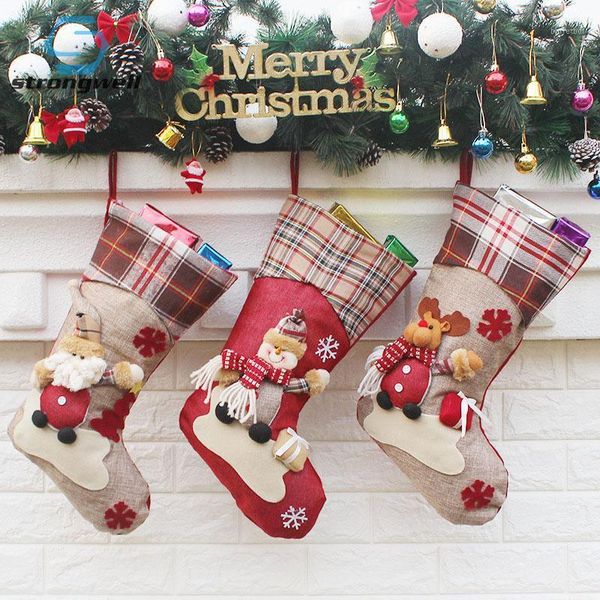 strongwell christmas party decoration santa sock handmade non-woven fabric gift bag christmas presend for children home decors1
strongwell christmas party decoration santa sock handmade non-woven fabric gift bag christmas presend for children home decors1