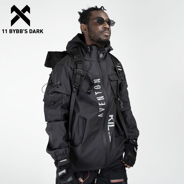11 bybb's dark multi pockets cargo jackets men windbreaker hip hop streetwear outdoor techwear jackets harajuku cargo coats 201111, Black;brown
11 bybb's dark multi pockets cargo jackets men windbreaker hip hop streetwear outdoor techwear jackets harajuku cargo coats 201111, Black;brown
