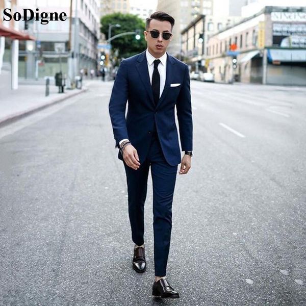 sodigne slim fit suits mens wedding grooming suits 2 pieces business formal tuxedo men jacket pants ternos, White;black
sodigne slim fit suits mens wedding grooming suits 2 pieces business formal tuxedo men jacket pants ternos, White;black