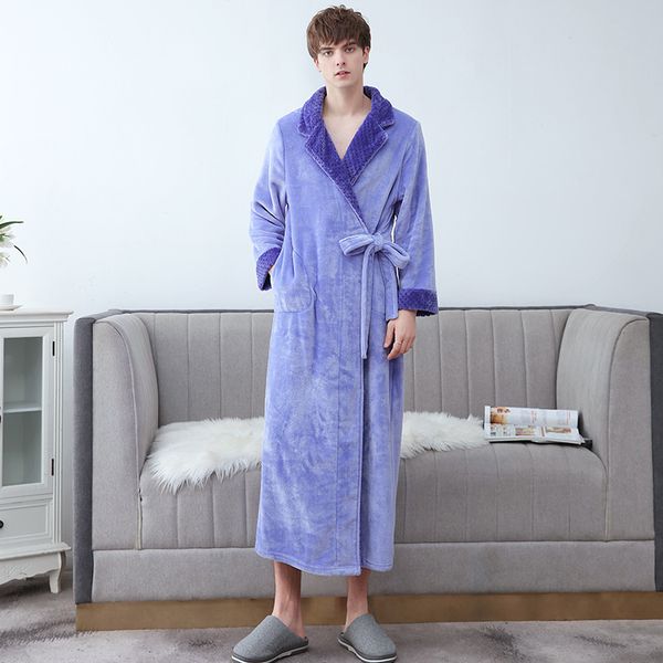 2021 new plus size autumn winter long nightgowns for women solid thick flannel bath robe female v neck with sashes casual nightwear j41j, Black;red
2021 new plus size autumn winter long nightgowns for women solid thick flannel bath robe female v neck with sashes casual nightwear j41j, Black;red