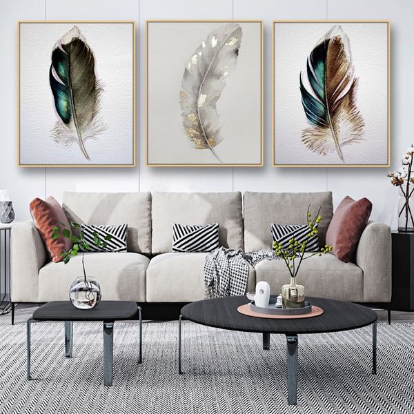 3 panels fashion colorful feather canvas painting modern minimalist art posters prints nordic wall picture for living room home decoration
3 panels fashion colorful feather canvas painting modern minimalist art posters prints nordic wall picture for living room home decoration