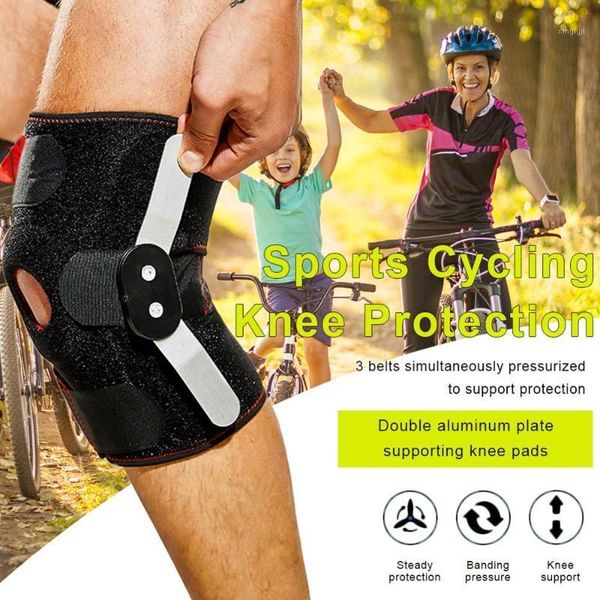 double steel plate knee pads brace open patella support kneepad support fitness protector1, Black;gray
double steel plate knee pads brace open patella support kneepad support fitness protector1, Black;gray