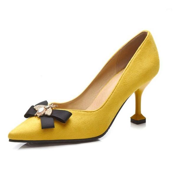 dress shoes yellow/black stilleto spring women pointed toe ladies pumps bee bowknot high heels woman xkd30321
dress shoes yellow/black stilleto spring women pointed toe ladies pumps bee bowknot high heels woman xkd30321