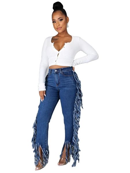 tassel denim pants loose jeans woman straight high waist trousers stretch denim casual trousers patchwork vintage women pants, Blue
tassel denim pants loose jeans woman straight high waist trousers stretch denim casual trousers patchwork vintage women pants, Blue