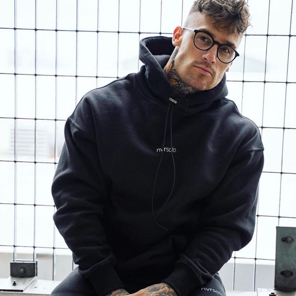 men's autumn winter hooded sweatshirts pullover letter cotton gym fitness casual jacket men's long sleeves sportswear hoodies, Black
men's autumn winter hooded sweatshirts pullover letter cotton gym fitness casual jacket men's long sleeves sportswear hoodies, Black