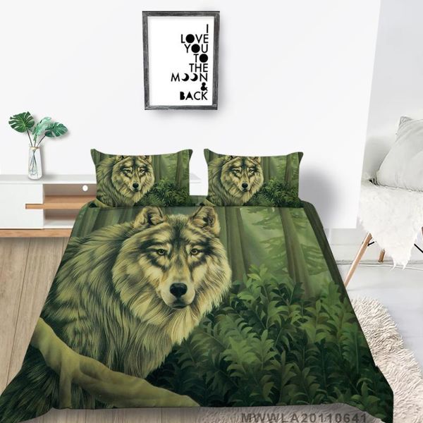 animal series bed set wolf in the forest duvet cover 3d print king double single twin full green bedding set plants
animal series bed set wolf in the forest duvet cover 3d print king double single twin full green bedding set plants