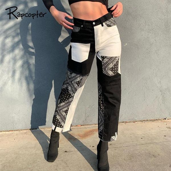 rapcopter black printed jeans patchwork big pockets cargo pants high waisted trousers women denim pants streetwear vintage 90s, Blue
rapcopter black printed jeans patchwork big pockets cargo pants high waisted trousers women denim pants streetwear vintage 90s, Blue