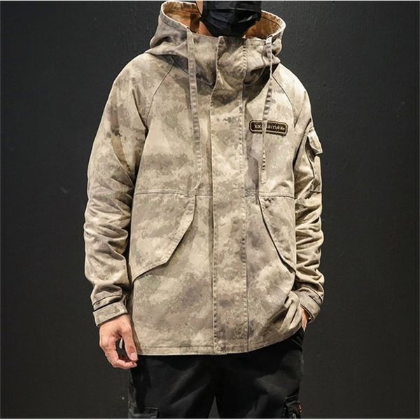 obrix male military style jacket hooded single breasted sleeve pockets camouflage design casual jacket for men 201218, Black;brown
obrix male military style jacket hooded single breasted sleeve pockets camouflage design casual jacket for men 201218, Black;brown