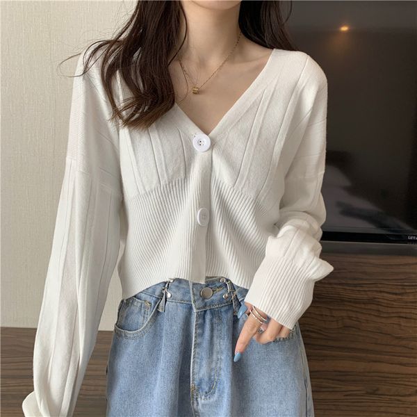 spring autumn women's knitted sweater v-neck solid short cardigans crop open stitch clothing t2059 h1211, White;black
spring autumn women's knitted sweater v-neck solid short cardigans crop open stitch clothing t2059 h1211, White;black