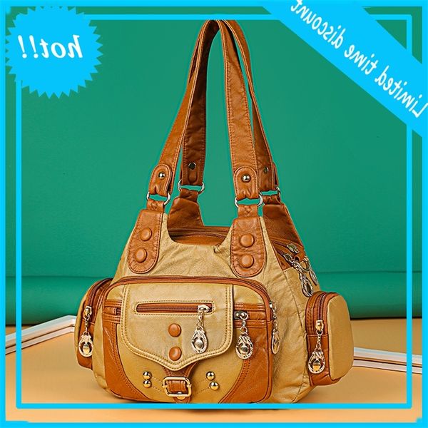 female tissue pu leather shoulder bag vintage luxury designer dead handbags for women casual style large crossbody bags sac
female tissue pu leather shoulder bag vintage luxury designer dead handbags for women casual style large crossbody bags sac