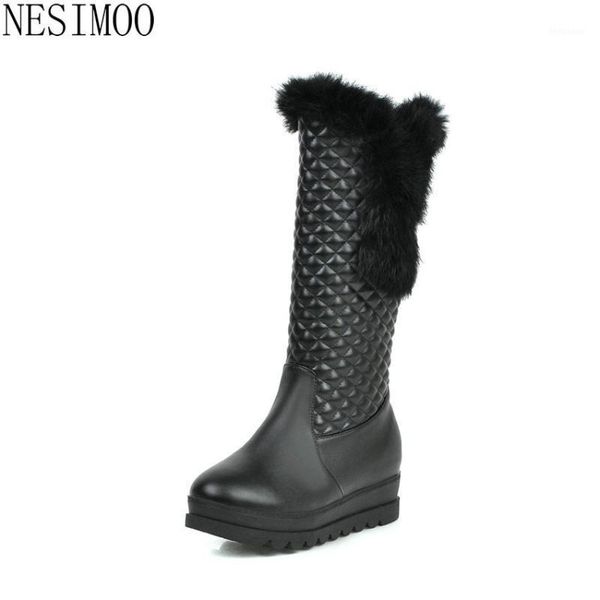 boots nesimoo 2021 women snow zipper wedges mid calf winter keep warm plush round toe all match ladies shoes big size34-431, Black
boots nesimoo 2021 women snow zipper wedges mid calf winter keep warm plush round toe all match ladies shoes big size34-431, Black