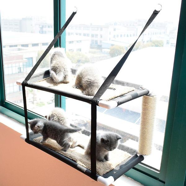 cat beds & furniture handing bed super durable safety hammock space saving double window perch for kitten
cat beds & furniture handing bed super durable safety hammock space saving double window perch for kitten
