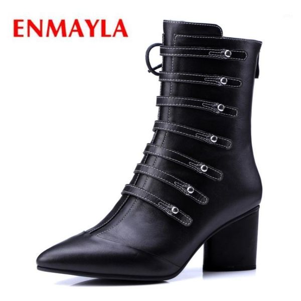 boots enmayla pointed toe lace-up snow ankle women shoes botas mujer size 34-40 zyl19321, Black 
boots enmayla pointed toe lace-up snow ankle women shoes botas mujer size 34-40 zyl19321, Black