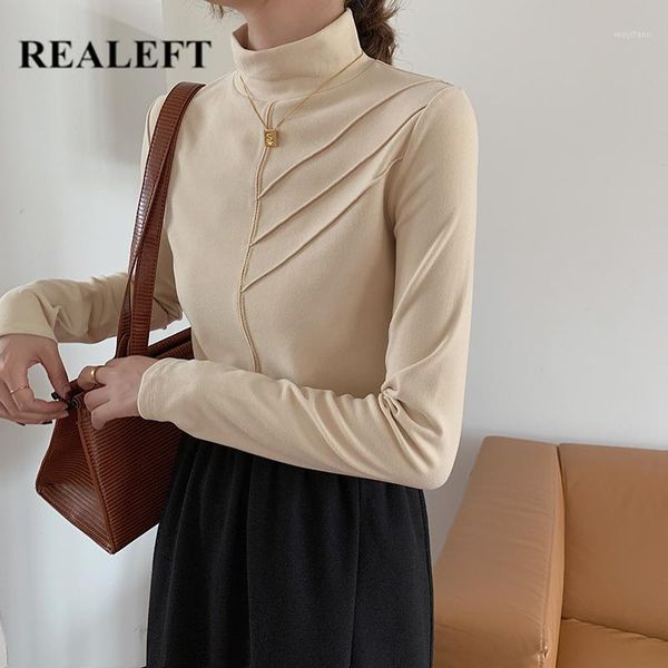 realeft minimalist velvet women's t-shirt 2020 new autumn winter solid bottoming wild fashionable long sleeve turtleneck 1, White
realeft minimalist velvet women's t-shirt 2020 new autumn winter solid bottoming wild fashionable long sleeve turtleneck 1, White