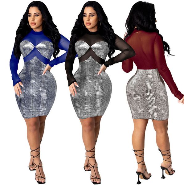 fashion clubwear women dresses mesh sheer mini skirts long sleeve panelled dresses night clothing skinny dress 4294, Black;gray
fashion clubwear women dresses mesh sheer mini skirts long sleeve panelled dresses night clothing skinny dress 4294, Black;gray