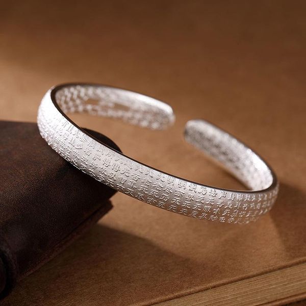 bangle sutra national wind restoring ancient ways solid silver bracelets for men and women style openings, Black
bangle sutra national wind restoring ancient ways solid silver bracelets for men and women style openings, Black