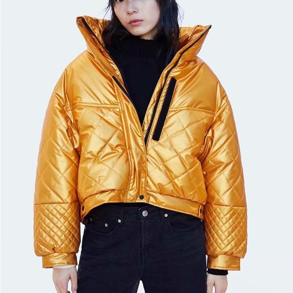 2020 winter women parkas jacket thick warm short parkas glossy solid down cotton parka female stand collar shiny cold outwear1, Black
2020 winter women parkas jacket thick warm short parkas glossy solid down cotton parka female stand collar shiny cold outwear1, Black