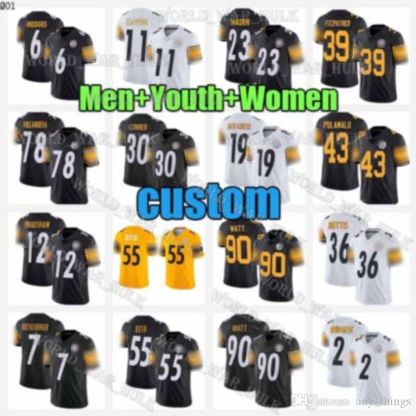 90 t.j. watt 19 juju smith-schuster 30 james conner 39 minkah fitzpatrick custom pittsburgh steelers jerseys 7 ben roethlisberger, Black;red
90 t.j. watt 19 juju smith-schuster 30 james conner 39 minkah fitzpatrick custom pittsburgh steelers jerseys 7 ben roethlisberger, Black;red